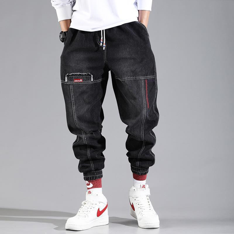 Relaxed Jogger Pants - Hand-Painted Art