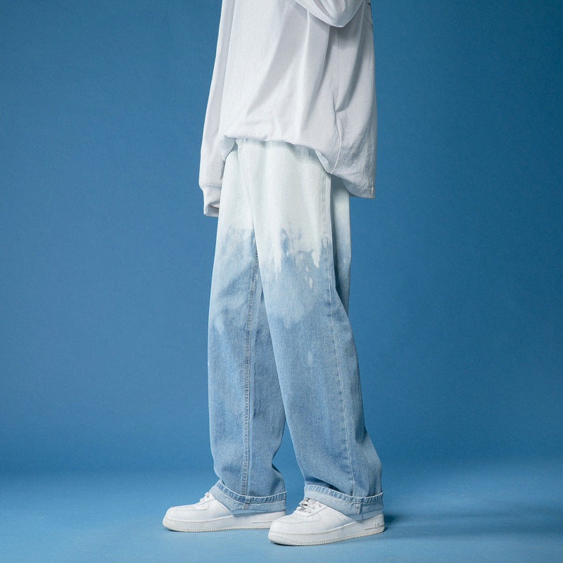 Gradient Denim Jeans - Tie-Dye Edition
