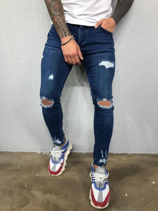 Distressed Denim Jeans - Urban Edge