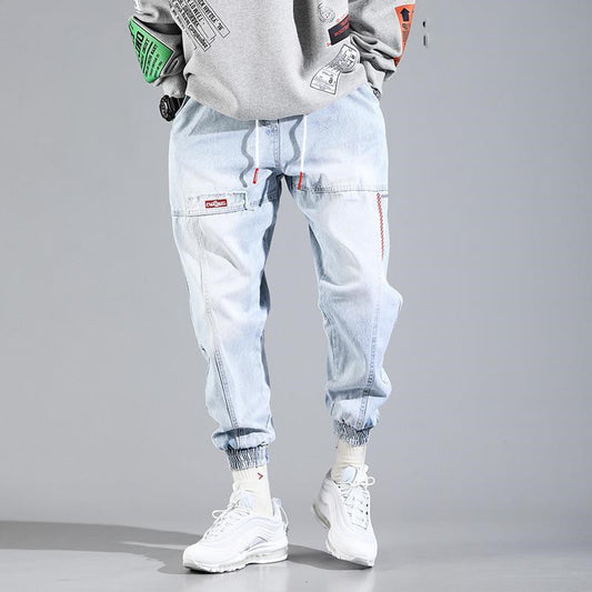 Relaxed Jogger Pants - Hand-Painted Art