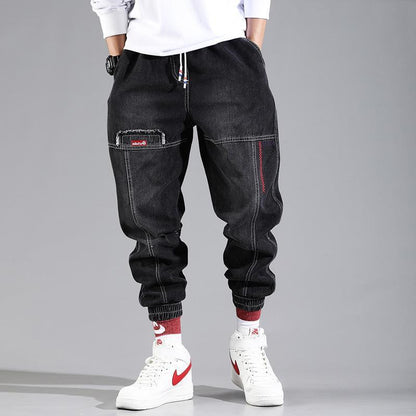 Relaxed Jogger Pants - Hand-Painted Art