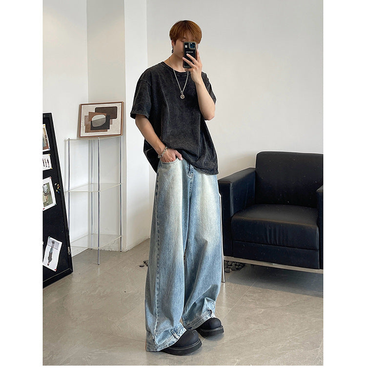 Vintage Straight Denim - Classic Blue